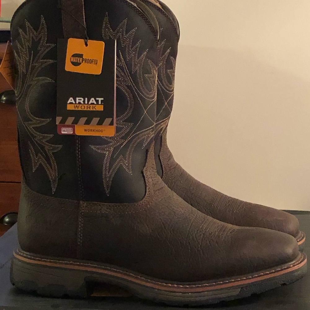 Work Hog Wide Toe Square Work boots - Picture 5 of 5
